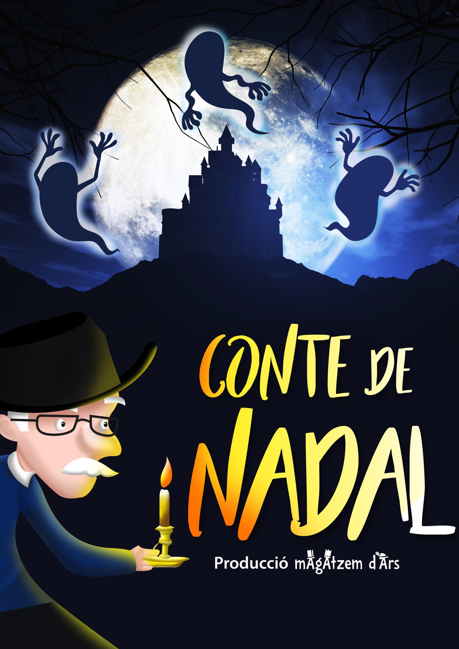 Cartell de l'obra Conte de Nadal a la Sala Ars Teatre de Barcelona