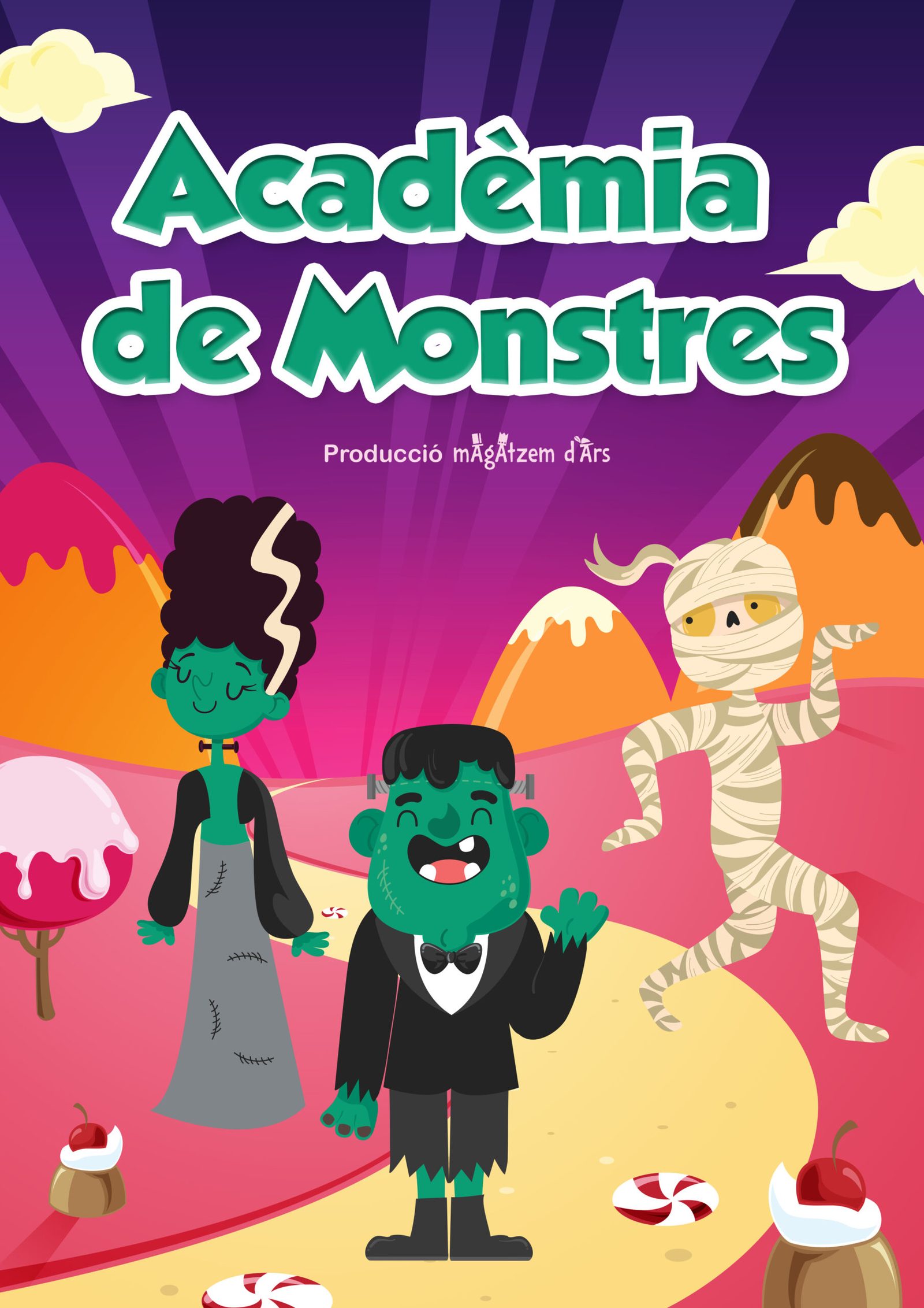 Cartell de l'obra Acadèmia de Monstres a la Sala Ars Teatre de Barcelona