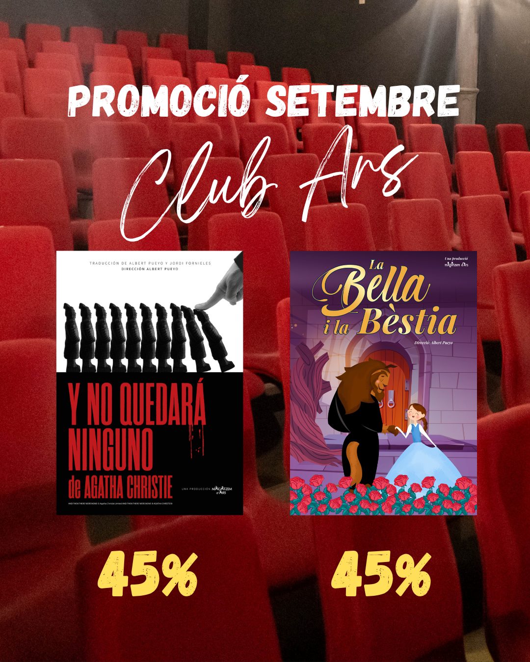 Promocions a la Sala Ars Teatre de Barcelona