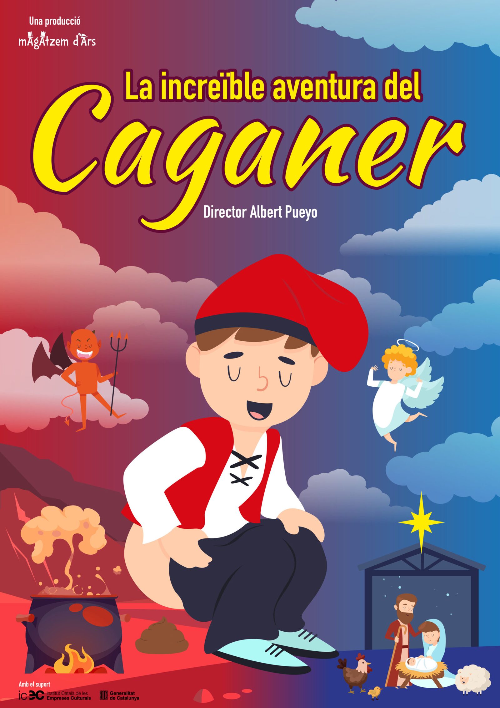 Cartell de l'obra La increïble aventura del caganer a la Sala Ars Teatre de Barcelona