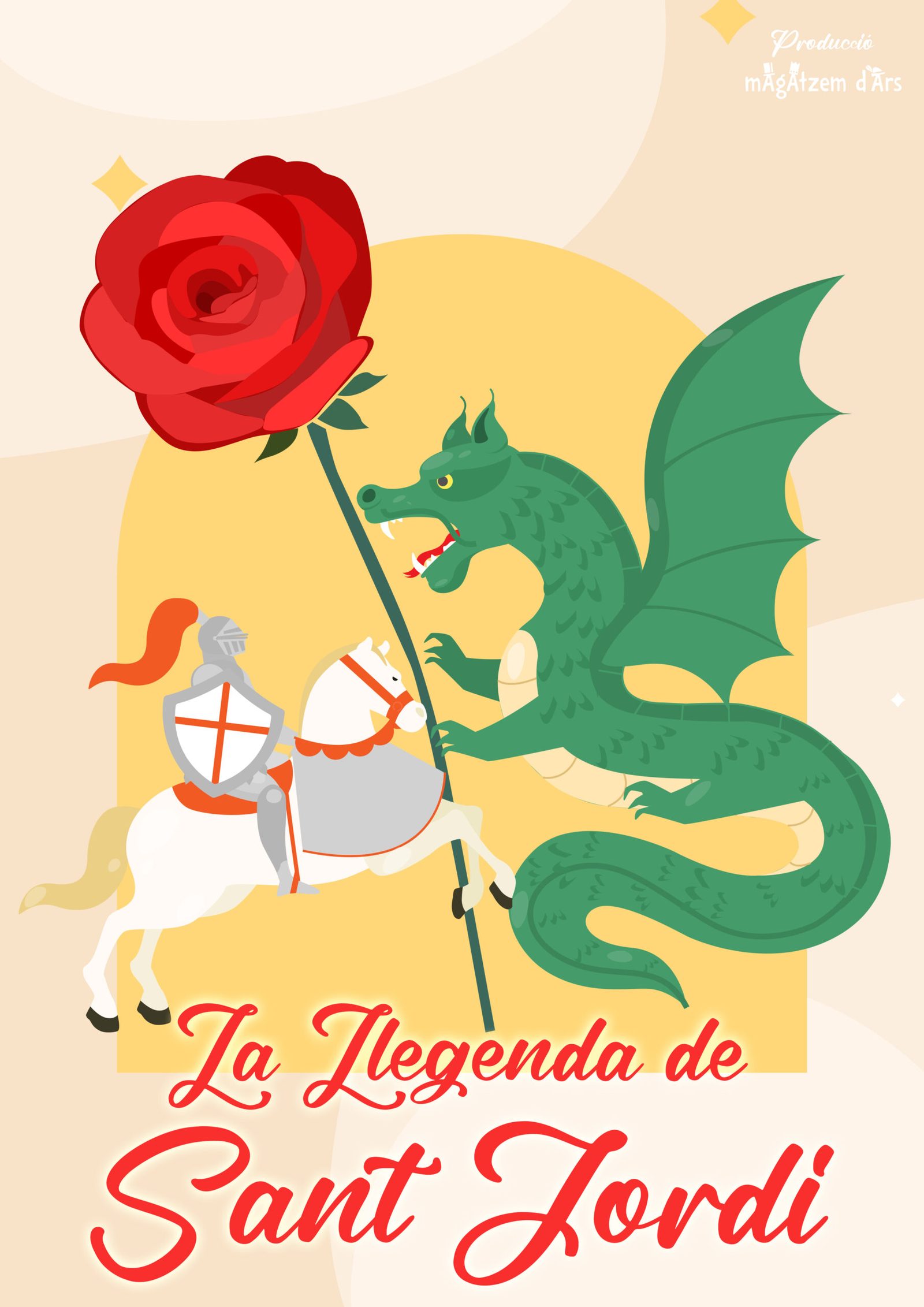 Cartell de l'obra La llegenda de Sant Jordi a la Sala Ars Teatre de Barcelona