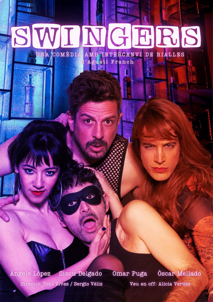 Cartell de l'obra Swingers a la Sala Ars Teatre de Barcelona